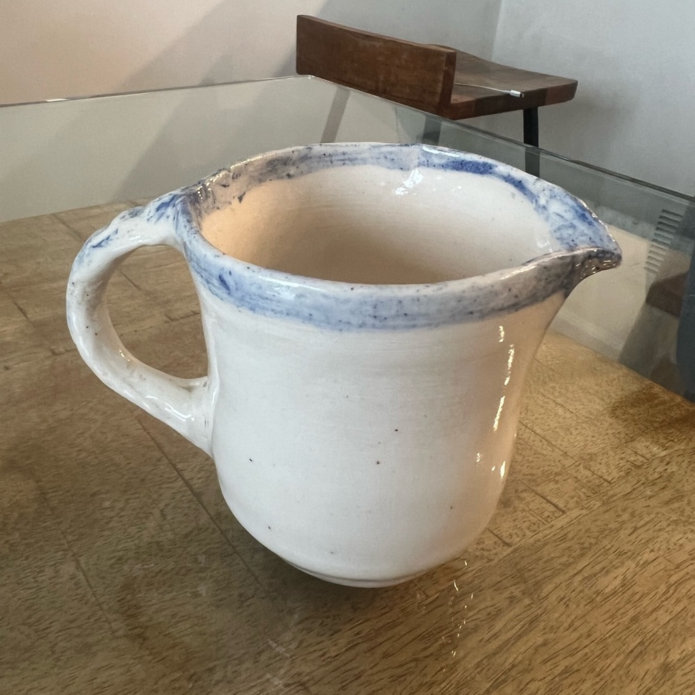 - Pottery milk creamer Pitcher